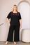 Picture of CURVY GIRL BLACK TROUSER SUIT